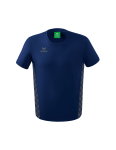 Erima Freizeit-Tshirt Essential Team - weicher Baumwollmix, klassischer Schnitt - navyblau/grau Herren
